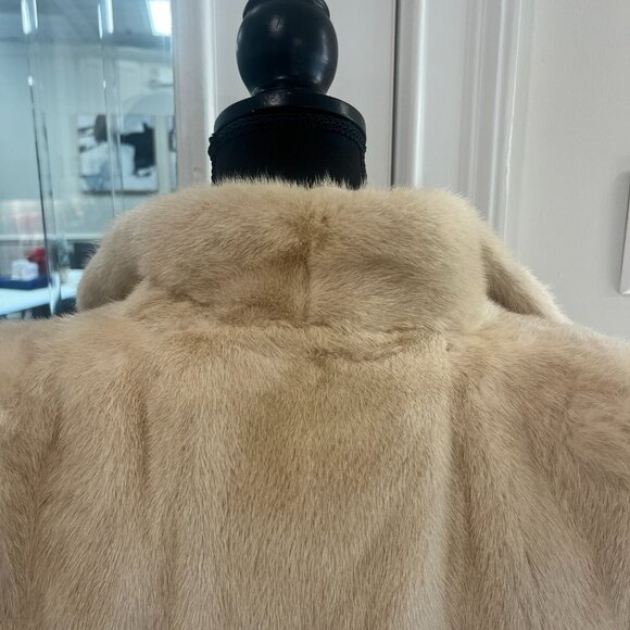Vintage SAGA Mink Coat – Maison Blanche Size 12 - Picture 6 of 12
